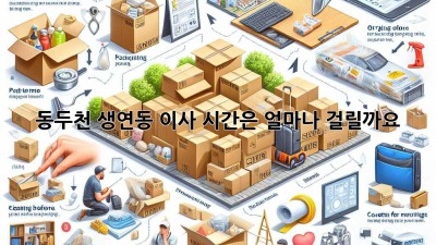 동두천 생연동 이사, 시간은 얼마나 걸릴까요?